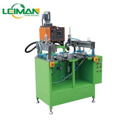 Auto efficiency good quality 2 station multi-layers hot melt clipping machine