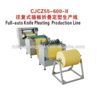 Hydraulic Filter Knife Pleating Machine for Wire Mesh , 1050mm Width