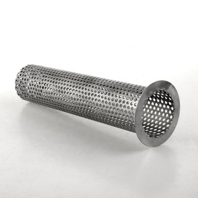 stainless steel round hole perforated filter tube element for oil filtration